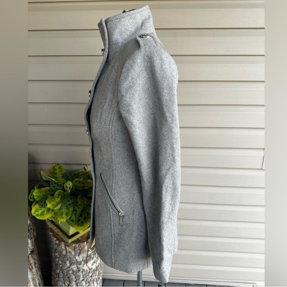 Vince Camuto | S | Gray Wool Blend Coat/ Jacket - Picture 5 of 16